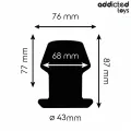 Extrem Hohl Anal Plug Grösse M 8,7 cm von Addicted Toys