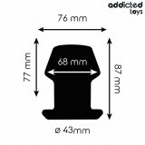 Extrem Hohl Anal Plug Grösse M 8,7 cm von Addicted Toys | Fesselliebe.de