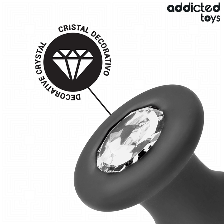 Anal Plug mit Juwel Grösse M 10,4 cm von Addicted Toys | Fesselliebe.de