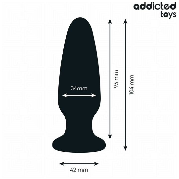 Anal Plug mit Juwel Grösse M 10,4 cm von Addicted Toys | Fesselliebe.de