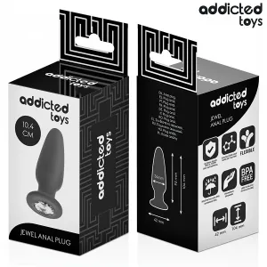 Anal Plug mit Juwel Grösse M 10,4 cm von Addicted Toys