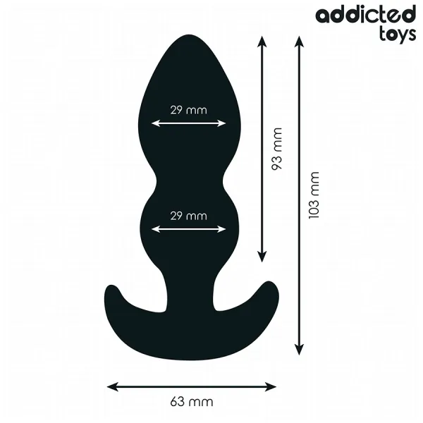Analstecker Grösse S 10,3 cm von Addicted Toys | Fesselliebe.de