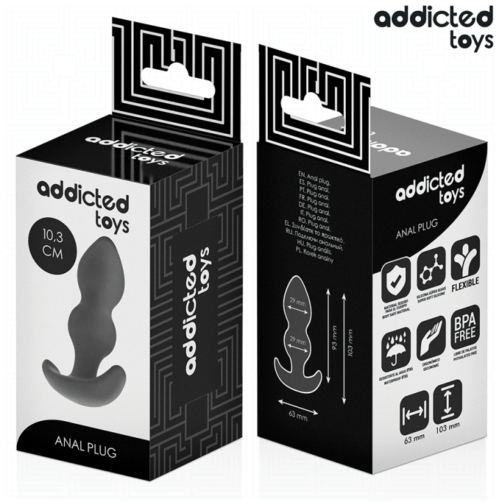 Analstecker Grösse S 10,3 cm von Addicted Toys | Fesselliebe.de