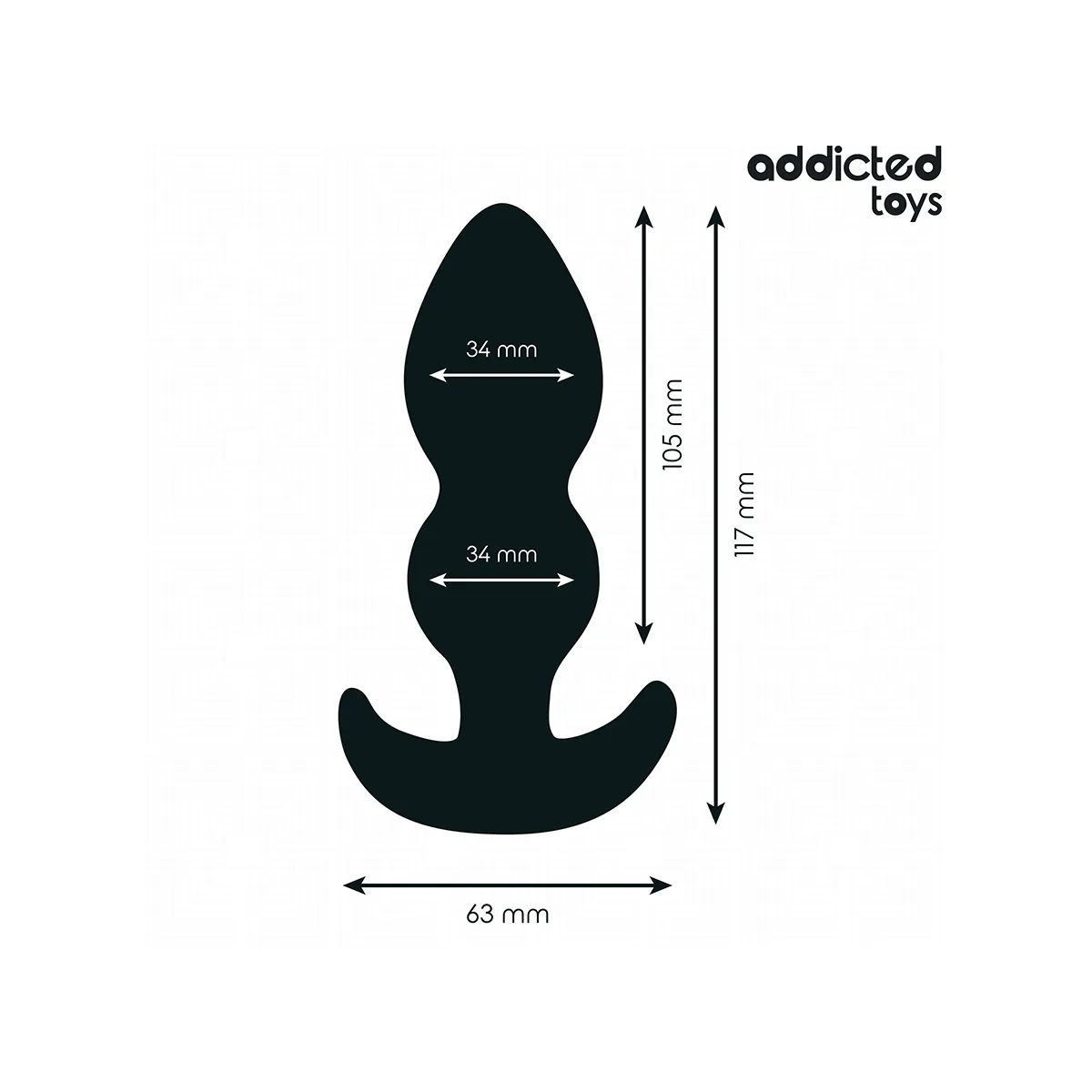 Analstecker Grösse L 11,7 cm von Addicted Toys | Fesselliebe.de