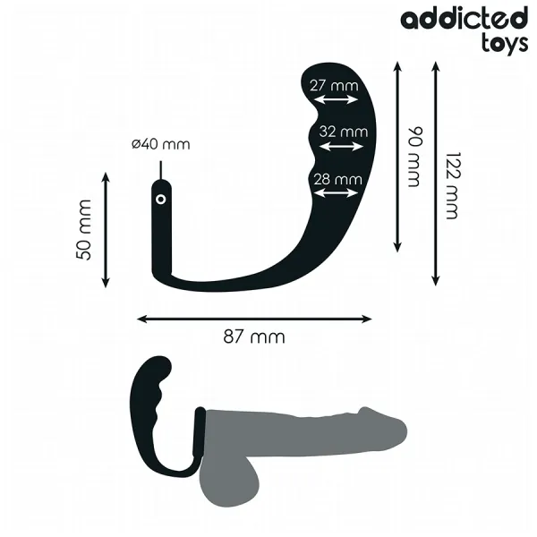 Analplug mit Ring Modell 4 von Addicted Toys | Fesselliebe.de