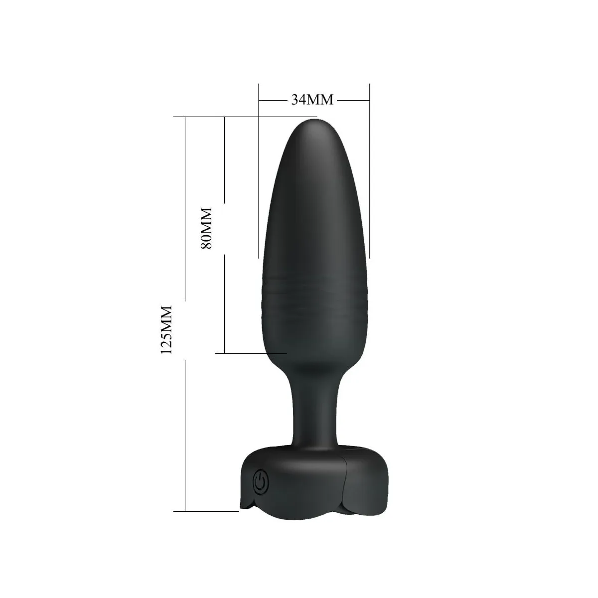 Tarion Anal Plug mit Led Licht Schwarz 12,5 cm von Pretty Love | Fesselliebe.de