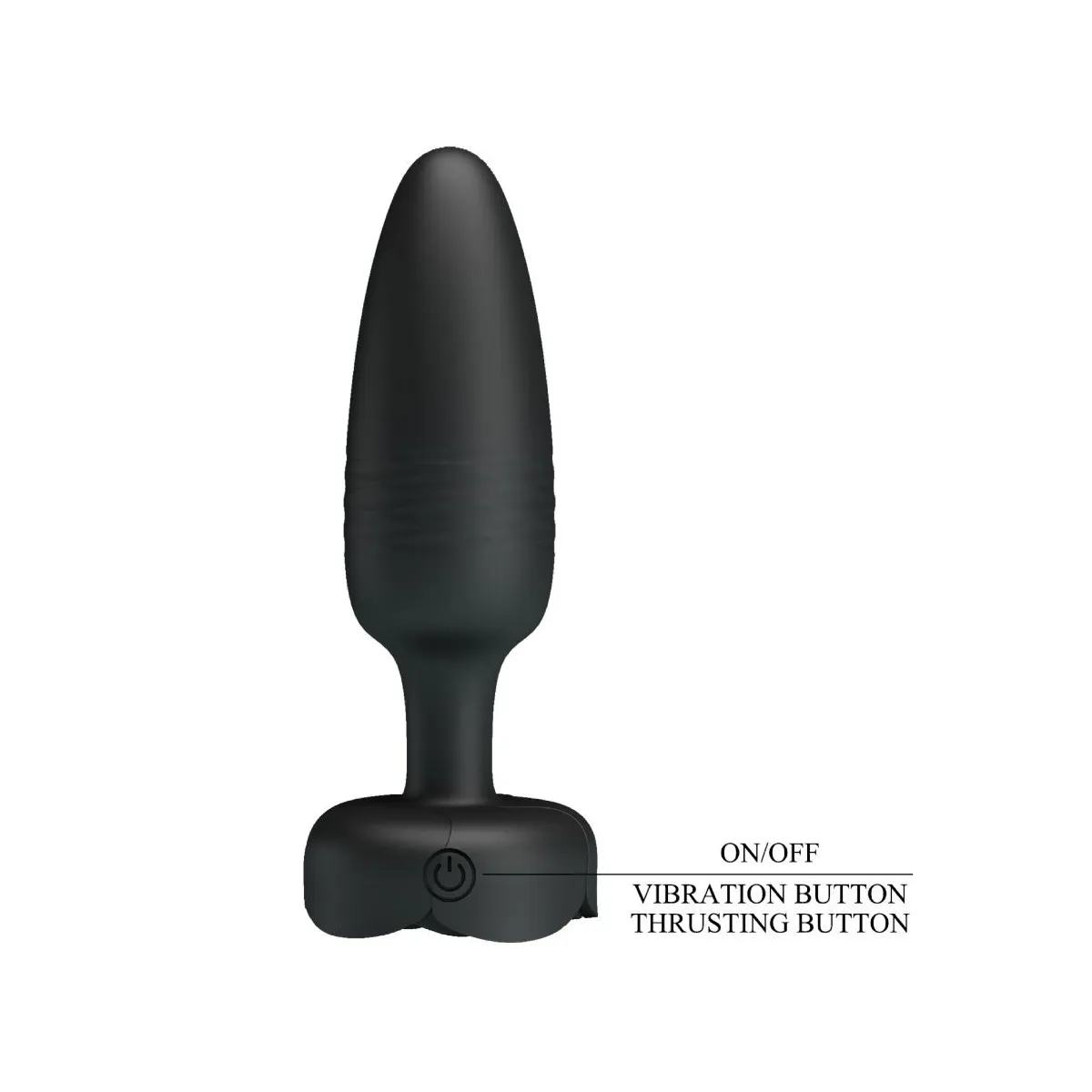 Tarion Anal Plug mit Led Licht Schwarz 12,5 cm von Pretty Love | Fesselliebe.de