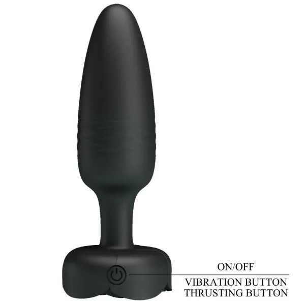 Tarion Anal Plug mit Led Licht Schwarz 12,5 cm von Pretty Love | Fesselliebe.de