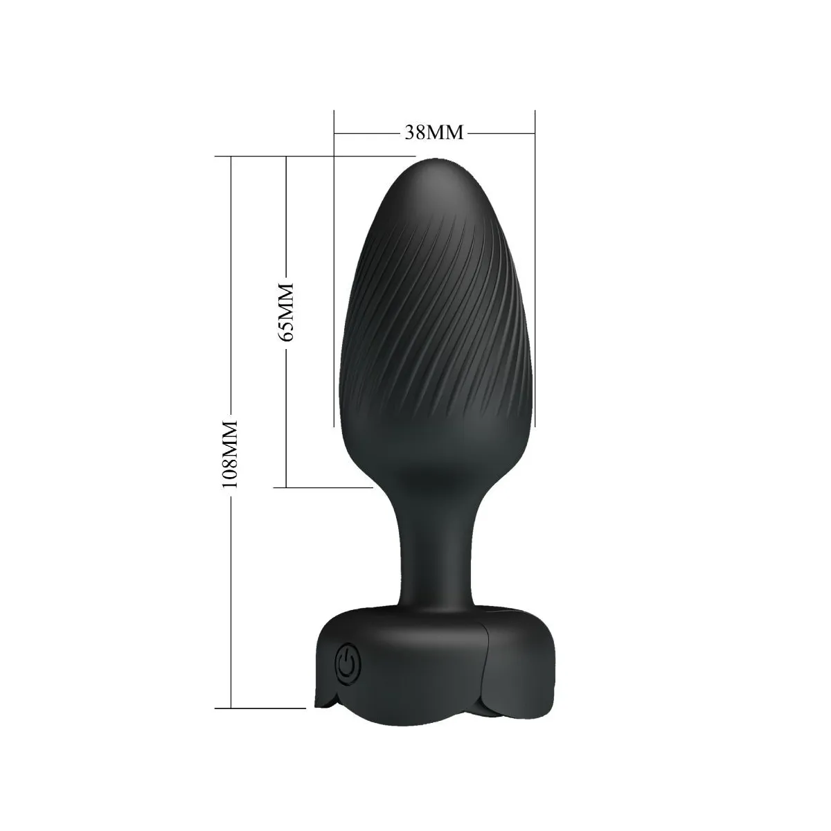 Varian Anal Plug mit Led-Licht Schwarz 10,8 cm von Pretty Love | Fesselliebe.de