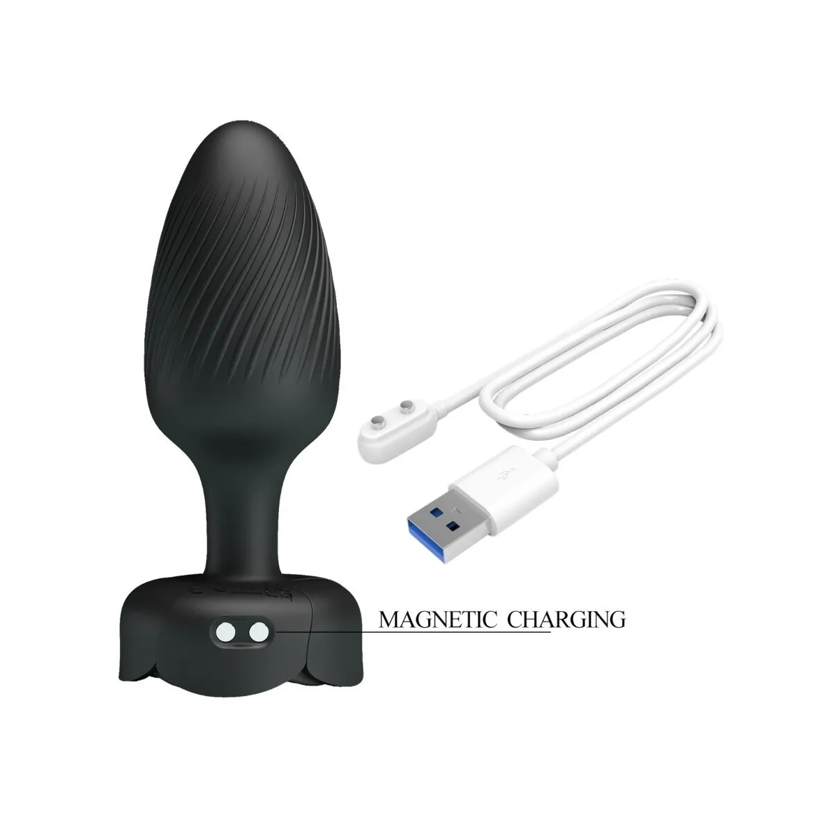 Varian Anal Plug mit Led-Licht Schwarz 10,8 cm von Pretty Love | Fesselliebe.de