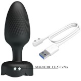 Osborn Anal Plug mit Led Licht Schwarz 9,8 cm von Pretty Love | Fesselliebe.de