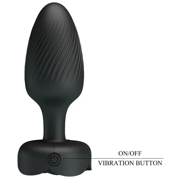 Osborn Anal Plug mit Led Licht Schwarz 9,8 cm von Pretty Love | Fesselliebe.de