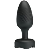 Olman Anal Plug mit Led Licht Schwarz 8,8 cm von Pretty Love | Fesselliebe.de
