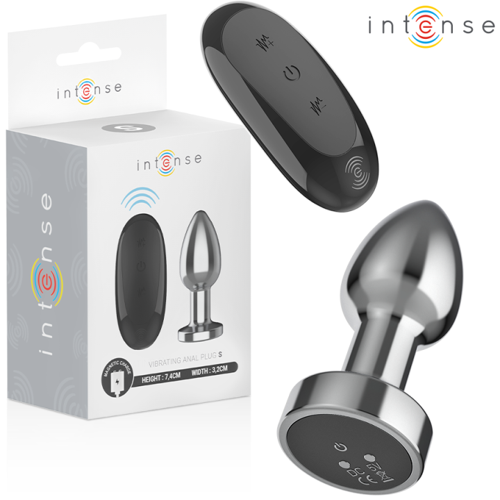 Anal Plug 10 Vibrationen Metall mit Fernbedienung S von Intense Anal Toys | Fesselliebe.de