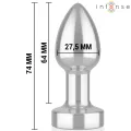 Anal Plug 10 Vibrationen Metall mit Fernbedienung S von Intense Anal Toys