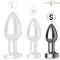 Anal Plug 10 Vibrationen Metall mit Fernbedienung S von Intense Anal Toys