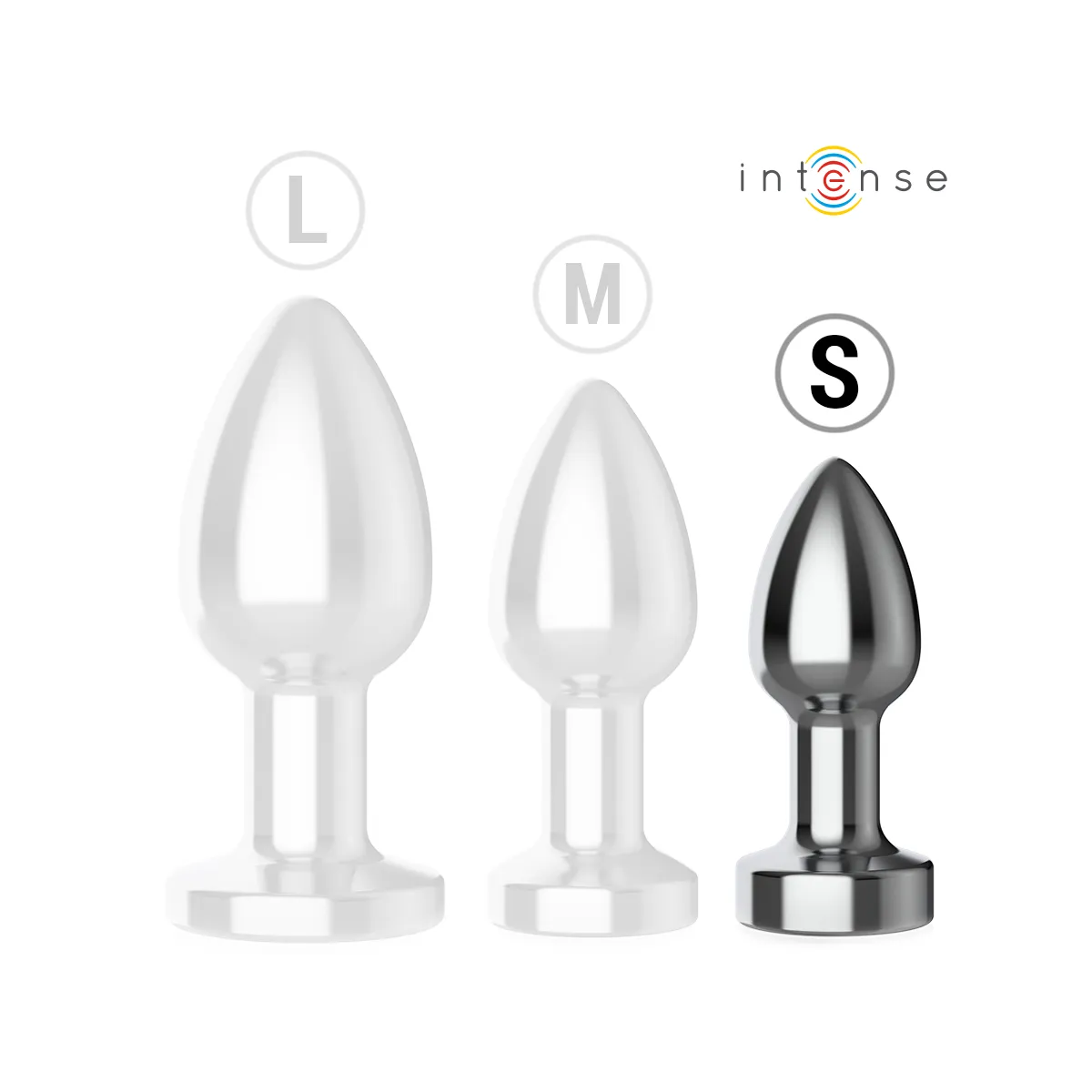 Anal Plug 10 Vibrationen Metall mit Fernbedienung S von Intense Anal Toys | Fesselliebe.de