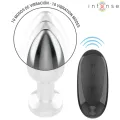 Anal Plug 10 Vibrationen Metall mit Fernbedienung M von Intense Anal Toys