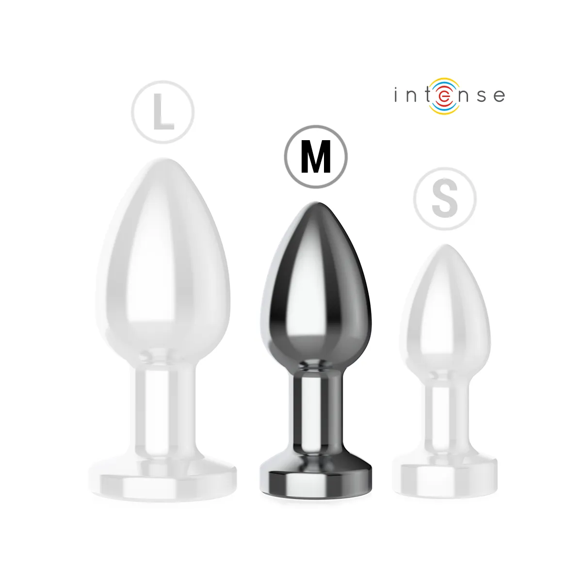 Anal Plug 10 Vibrationen Metall mit Fernbedienung M von Intense Anal Toys | Fesselliebe.de