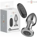 Anal Plug 10 Vibrationen Metall mit Fernbedienung L von Intense Anal Toys