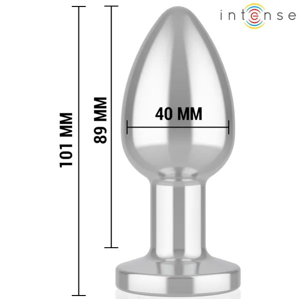 Anal Plug 10 Vibrationen Metall mit Fernbedienung L von Intense Anal Toys | Fesselliebe.de