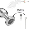 Anal Plug 10 Vibrationen Metall mit Fernbedienung L von Intense Anal Toys