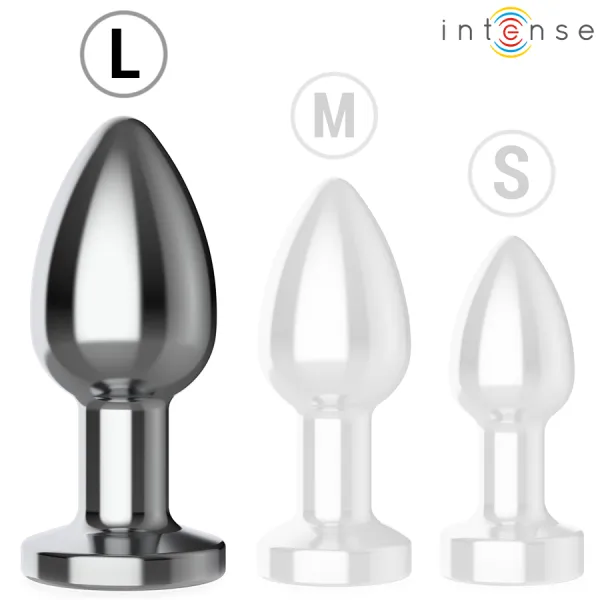 Anal Plug 10 Vibrationen Metall mit Fernbedienung L von Intense Anal Toys | Fesselliebe.de