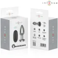 Anal Plug 10 Vibrationen Metall mit Fernbedienung L von Intense Anal Toys