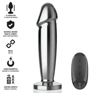 Anal Plug 10 Vibrationen Metalldildo mit Fernbedienung S von Intense Anal Toys