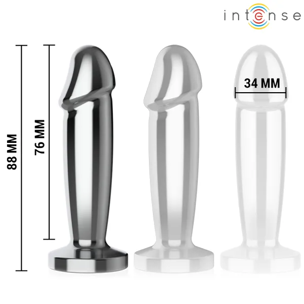 Anal Plug 10 Vibrationen Metalldildo mit Fernbedienung S von Intense Anal Toys | Fesselliebe.de