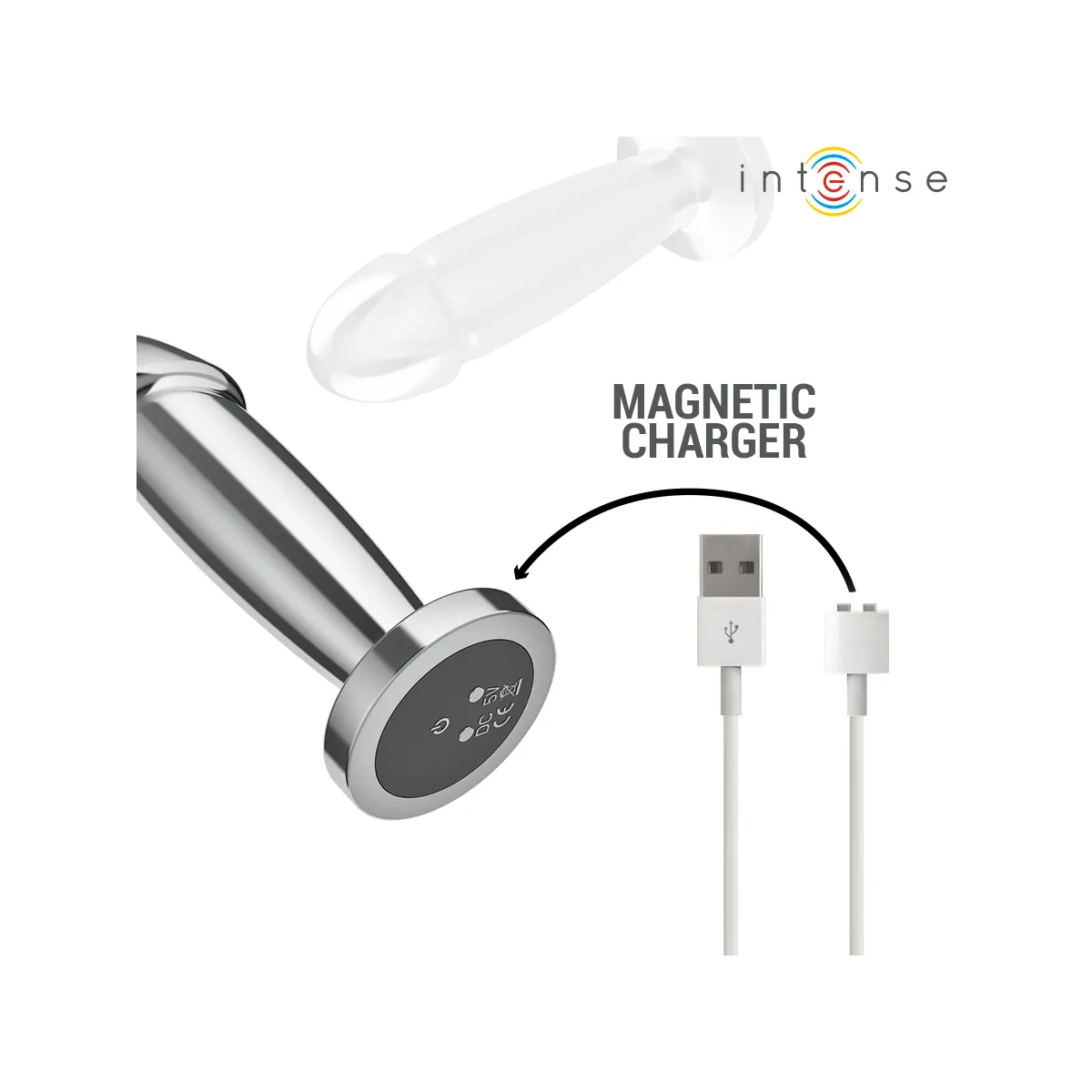 Anal Plug 10 Vibrationen Metalldildo mit Fernbedienung S von Intense Anal Toys | Fesselliebe.de