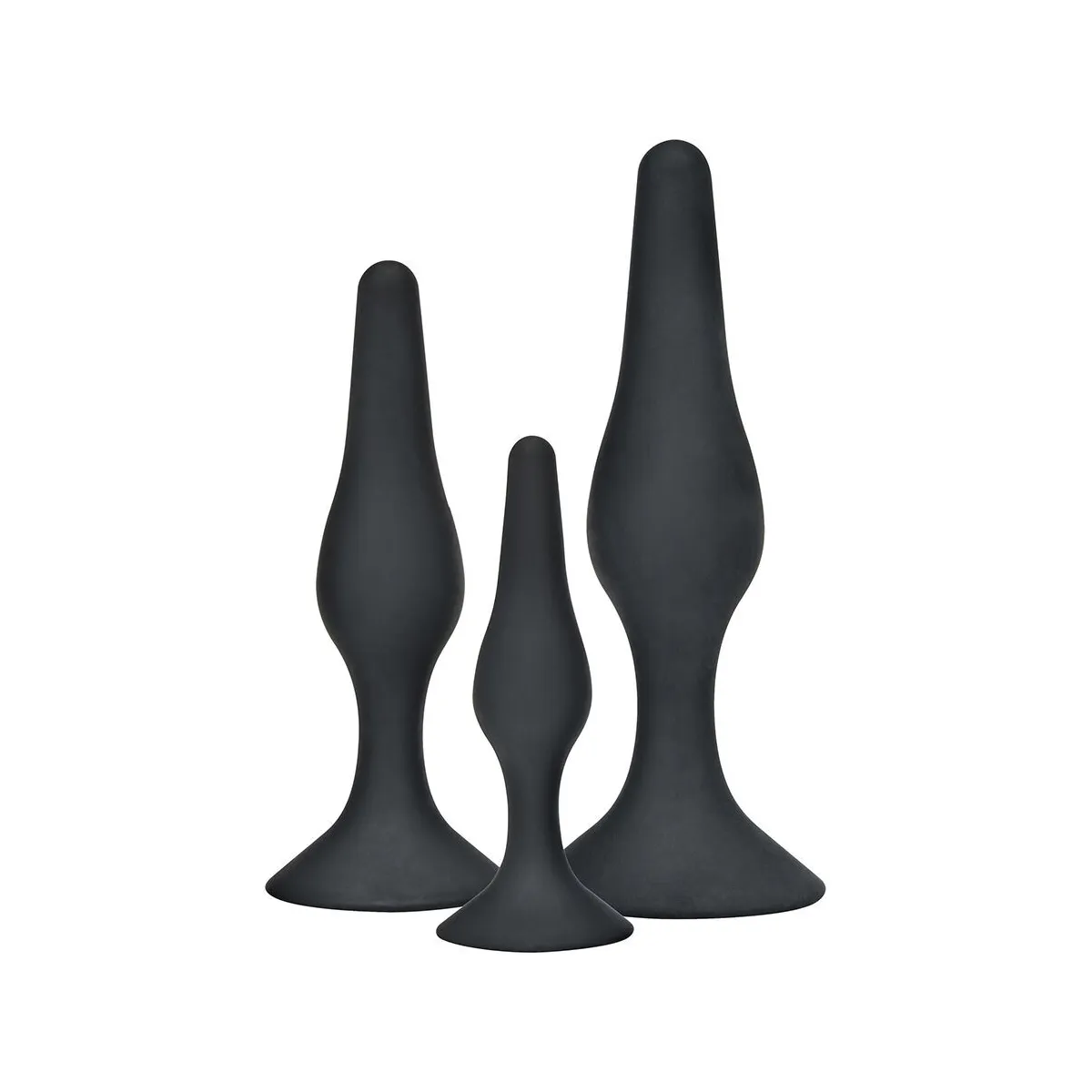 Anal Play Curvy Companions Anal Plug 3 Stück Schwarz von Toyjoy | Fesselliebe.de
