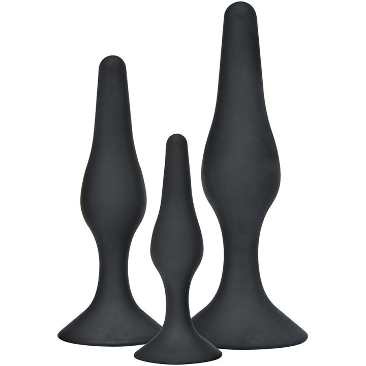 Anal Play Curvy Companions Anal Plug 3 Stück Schwarz von Toyjoy | Fesselliebe.de