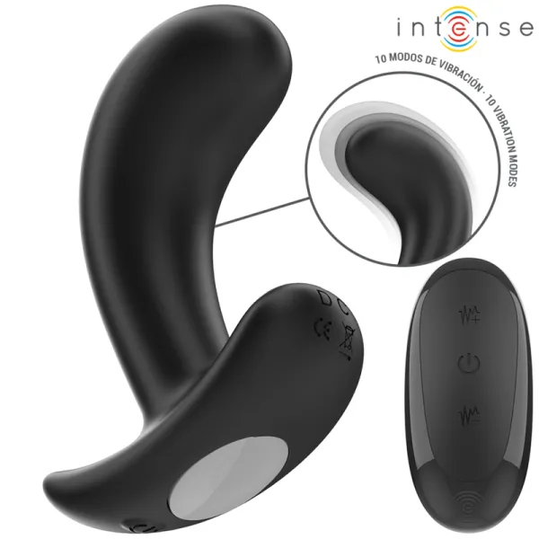 Chandler Anal Plug 10 Vibrationen Schwarz mit Fernbedienung von Intense Anal Toys | Fesselliebe.de