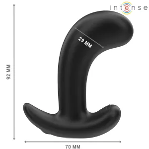 Chandler Anal Plug 10 Vibrationen Schwarz mit Fernbedienung von Intense Anal Toys