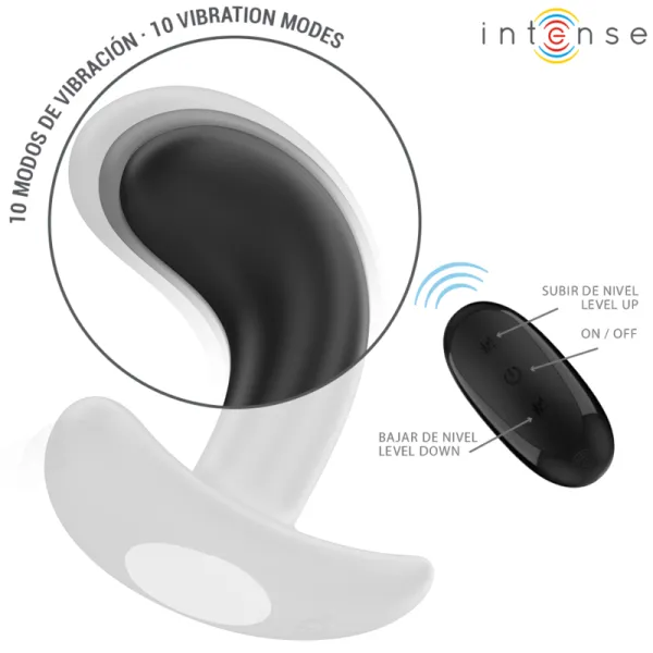 Chandler Anal Plug 10 Vibrationen Schwarz mit Fernbedienung von Intense Anal Toys | Fesselliebe.de
