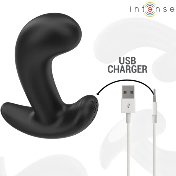 Chandler Anal Plug 10 Vibrationen Schwarz mit Fernbedienung von Intense Anal Toys | Fesselliebe.de