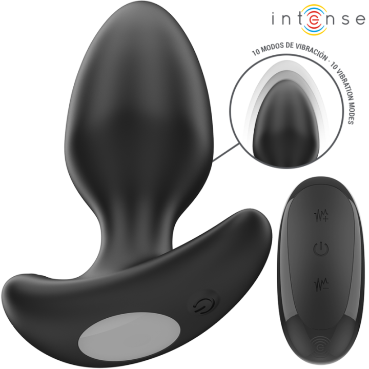 Joey Anal Plug 10 Vibrationen Schwarz mit Fernbedienung von Intense Anal Toys | Fesselliebe.de