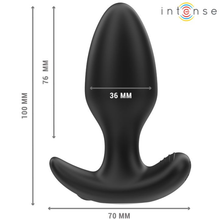 Joey Anal Plug 10 Vibrationen Schwarz mit Fernbedienung von Intense Anal Toys | Fesselliebe.de
