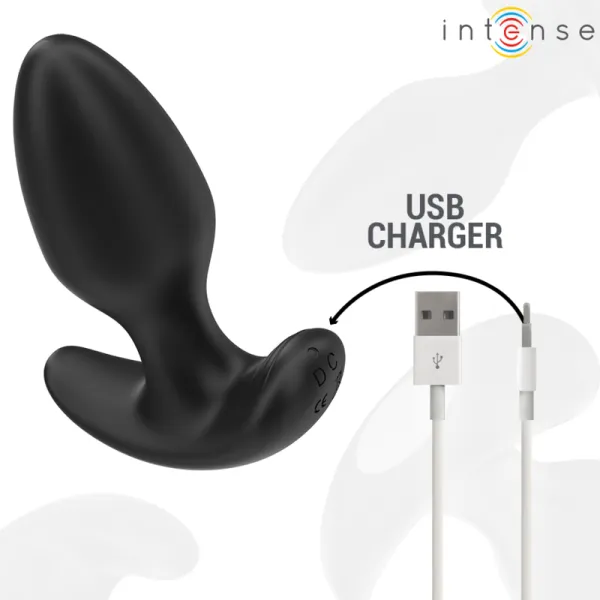 Joey Anal Plug 10 Vibrationen Schwarz mit Fernbedienung von Intense Anal Toys | Fesselliebe.de