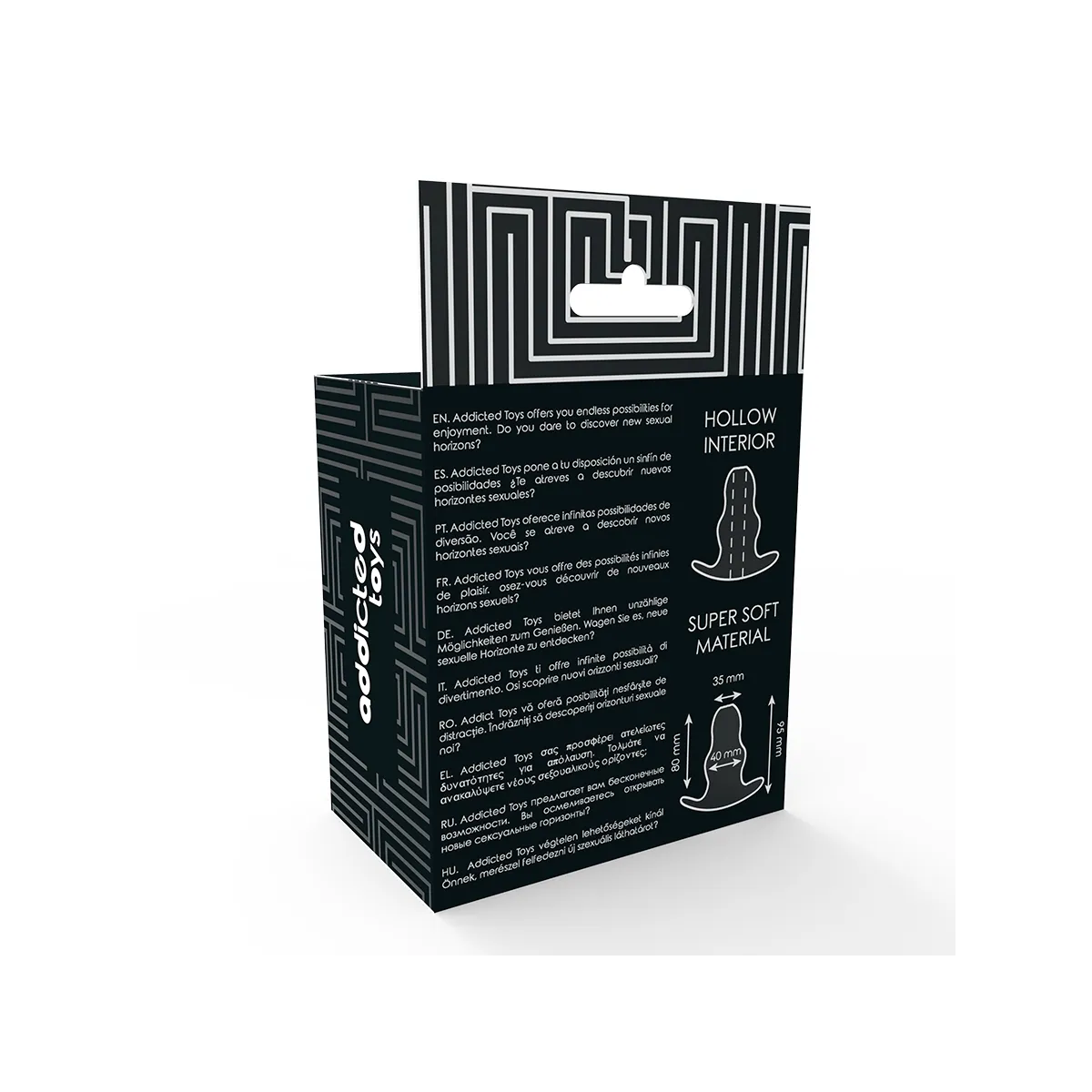 Medium Anal Dilator 9,5 cm - Transparent von Addicted Toys | Fesselliebe.de