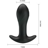 Schwarzer Analvibrator von Pretty Love | Fesselliebe.de