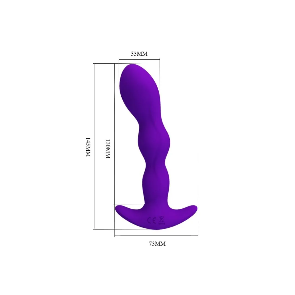 Anal Massager 12 Lila Vibrationsmodi von Pretty Love | Fesselliebe.de