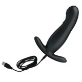 Wiederaufladbares Schwarzes Prostatamassager von Mr Play | Fesselliebe.de
