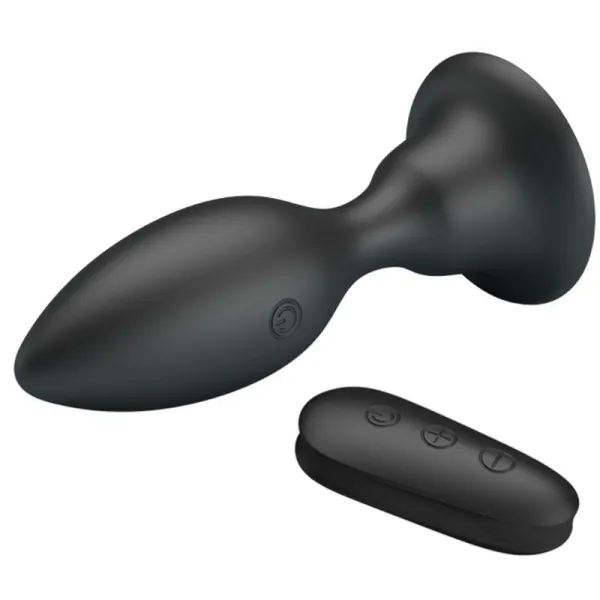 Analstecker mit Vibration, Schwarze mit Fernbedienung von Mr Play | Fesselliebe.de
