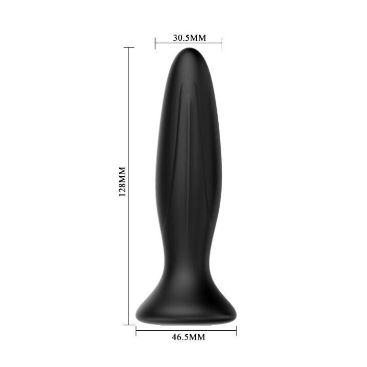 Wiederaufladbarer Schwarzer Vibrator Analsplug von Mr Play | Fesselliebe.de