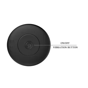 Wiederaufladbarer Schwarzer Vibrator Analsplug von Mr Play