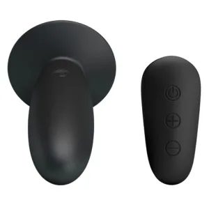 Analstecker mit Vibration, Schwarze mit Fernbedienung von Mr Play