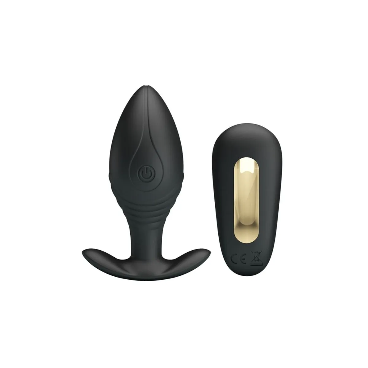 Regina Anal Plug wiederaufladbarer Vibrator Schwarz von Pretty Love Bottom | Fesselliebe.de