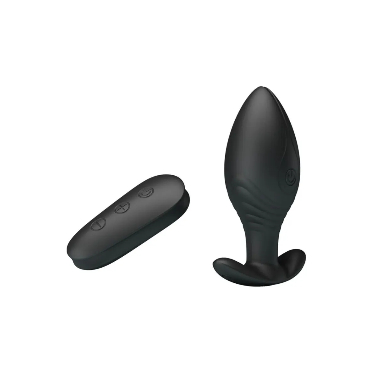 Regina Anal Plug wiederaufladbarer Vibrator Schwarz von Pretty Love Bottom | Fesselliebe.de